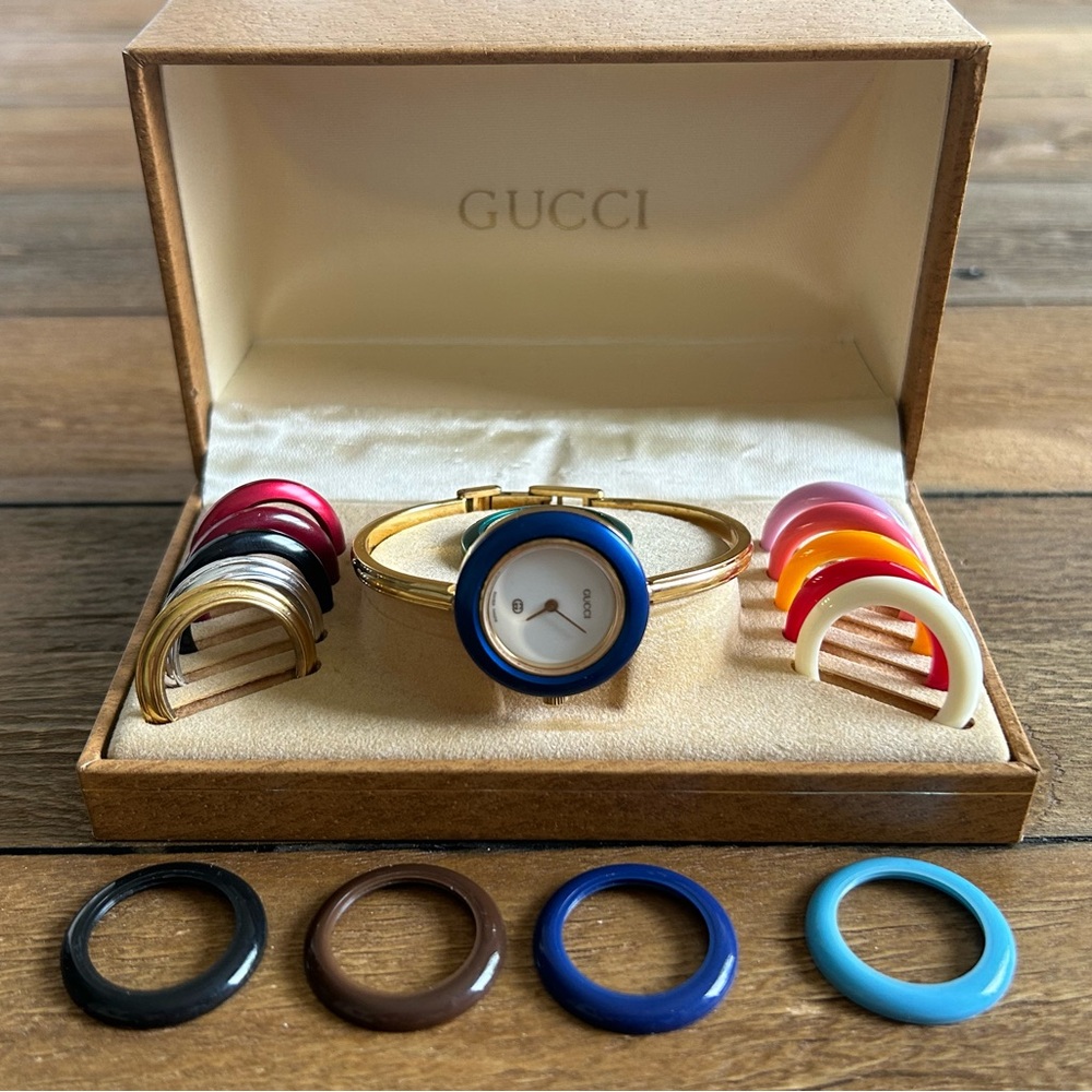 Vintage RARE 18k Gold Plated Gucci Italian Luxury Bracelet